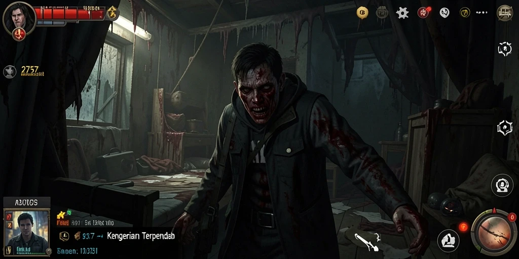 Tampilan gameplay Horror yang mencekam dari 2757.