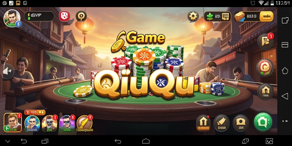Tampilan gameplay seru dari QiuQiu di 6SVIP.