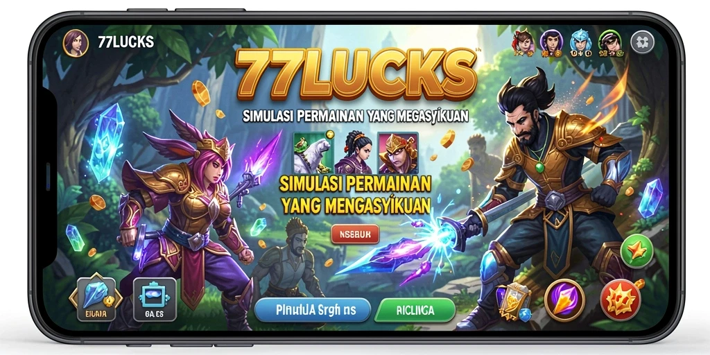 Tampilan gameplay seru dan interaktif di 77LUCKS.