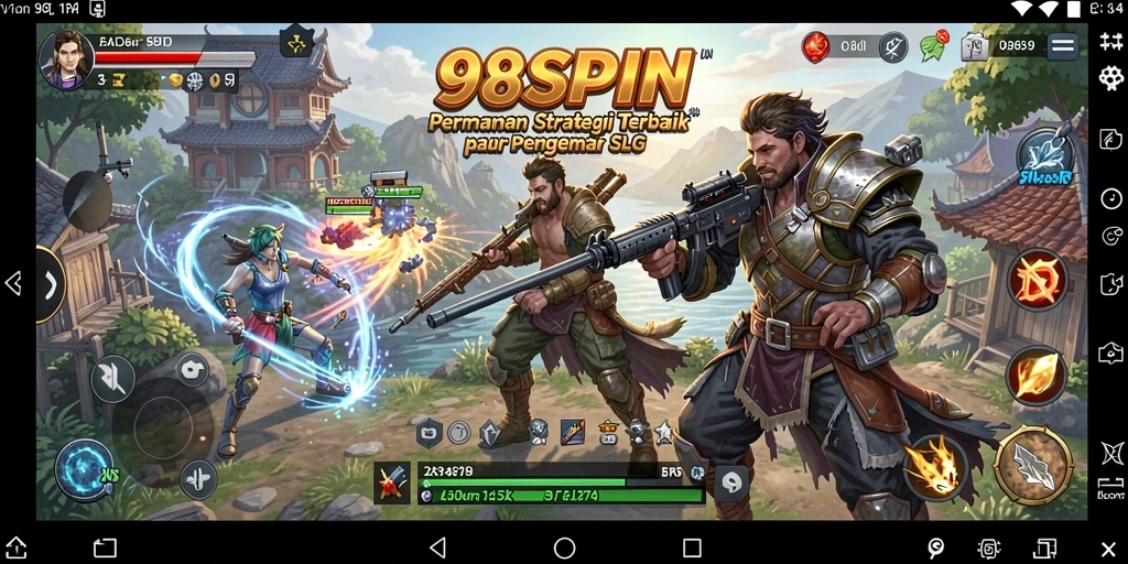 Tampilan gameplay seru dari 98SPIN dengan elemen SLG yang menantang.