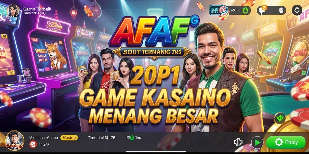 Tampilan gameplay AFAF yang memukau dengan tema kasino yang menarik.