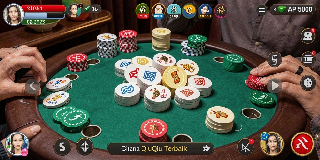 Tangkapan layar menunjukkan gameplay seru QiuQiu di API5000.