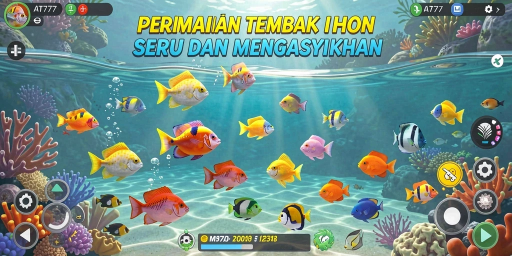 Screenshot dari gameplay Tembak Ikan yang seru di AT777.