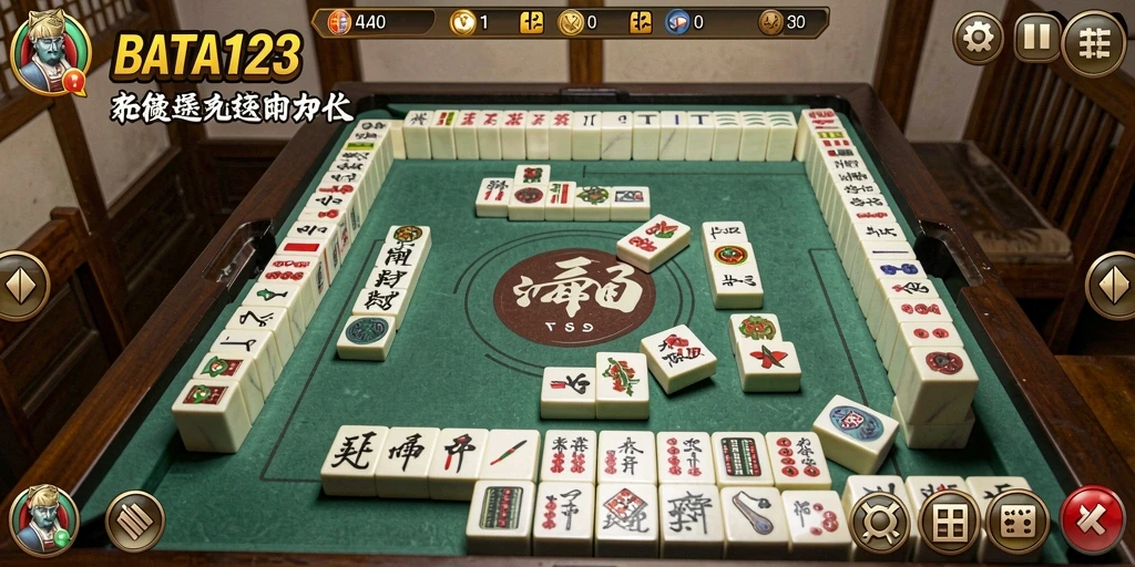 Tampilan gameplay menarik dari BATA123 yang menyuguhkan Mahjong.