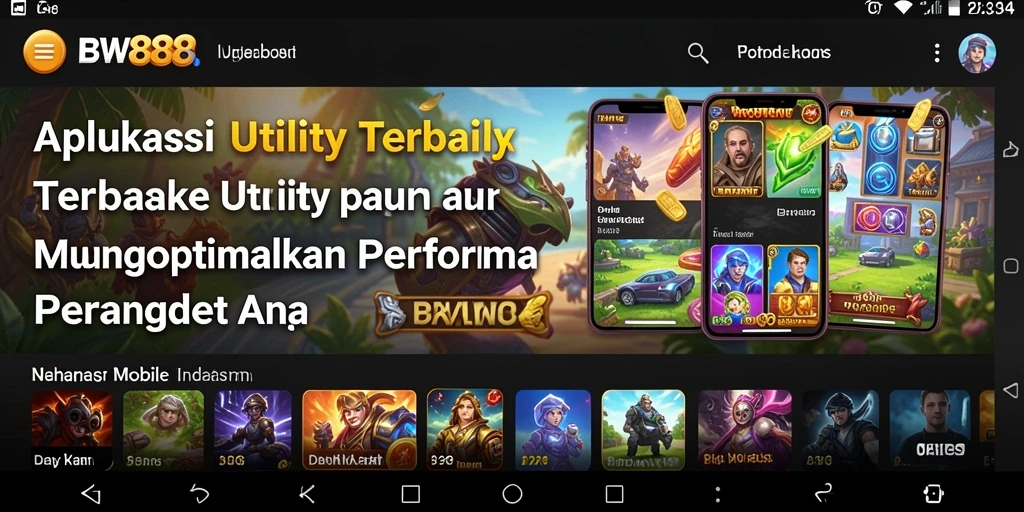 Tampilan screenshot utama BW888 yang memperlihatkan antarmuka aplikasi yang intuitif.