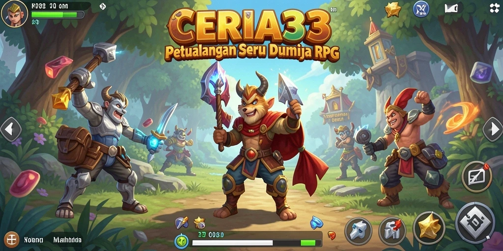 Tampilan permainan CERIA33 yang menarik dan penuh dengan aksi RPG.