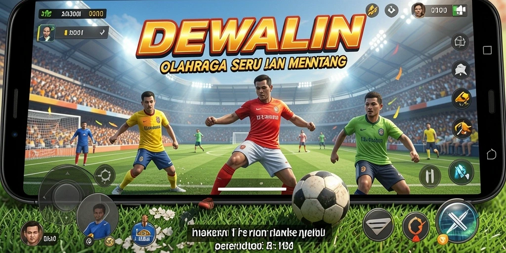Tampilan gameplay menarik dengan berbagai cabang olahraga di DEWALIN.