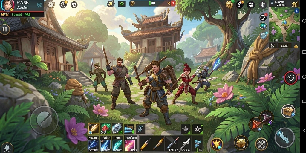 Tampilan gameplay FW66 yang menakjubkan dalam petualangan RPG.