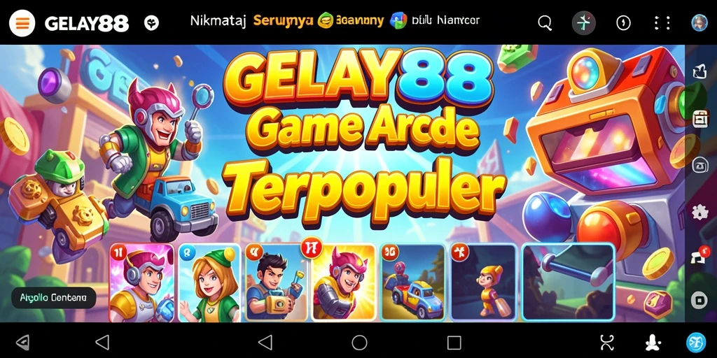 Screenshot utama menampilkan aksi seru game Arcade GELAY88.