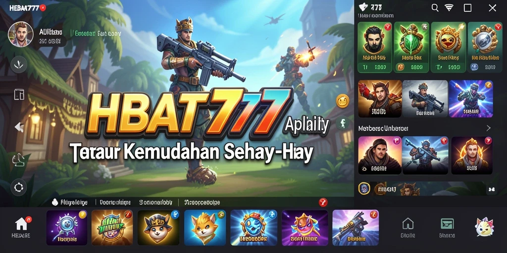 Tampilan utama HEBAT777 dengan berbagai fitur Utility yang bermanfaat.