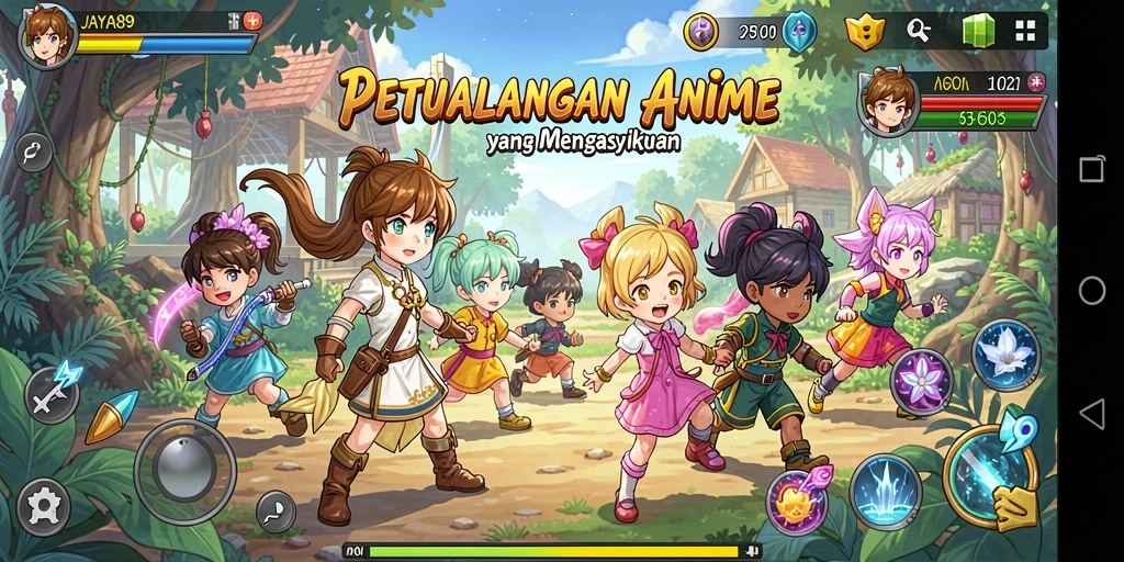 Tampilan gameplay menarik di dunia anime JAYA89.