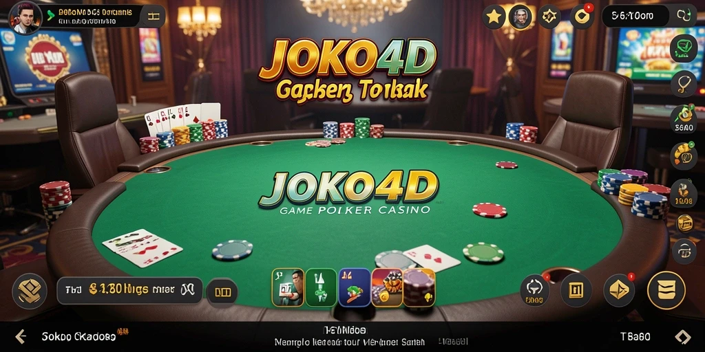 Tampilan permainan poker yang mendebarkan dan interaktif di JOKO4D.