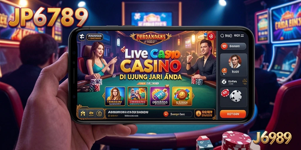 Screenshot dari gameplay Live Casino JP6789 yang menarik.