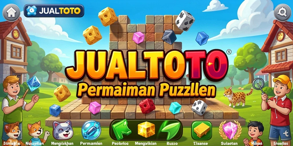 Screenshot gameplay JUALTOTO menampilkan teka-teki menarik dan antarmuka yang mudah dipahami.