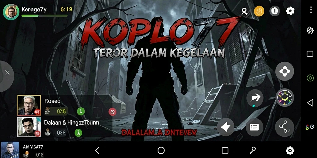Screenshot KOPLO77 menampilkan gameplay di lokasi angker.