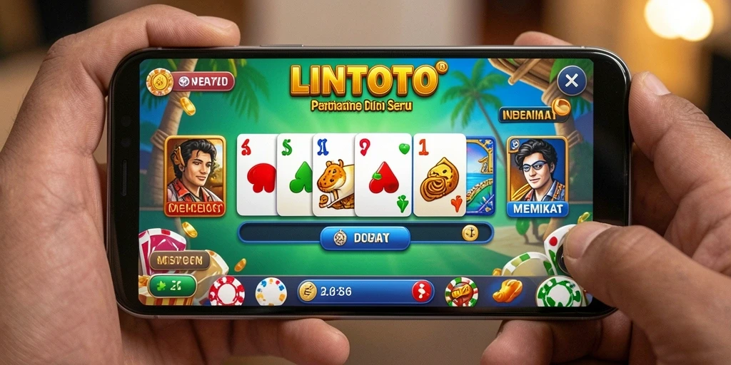Tangkapan layar <strong>LINITOTO</strong> menampilkan gameplay seru dalam permainan Domino.