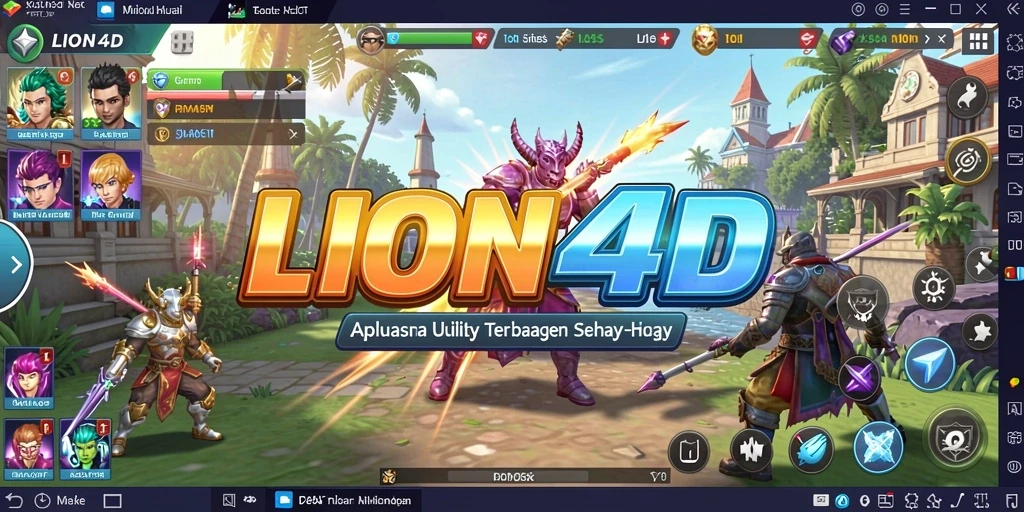 Tampilan utama LION4D menunjukkan fitur pengelolaan yang efisien.
