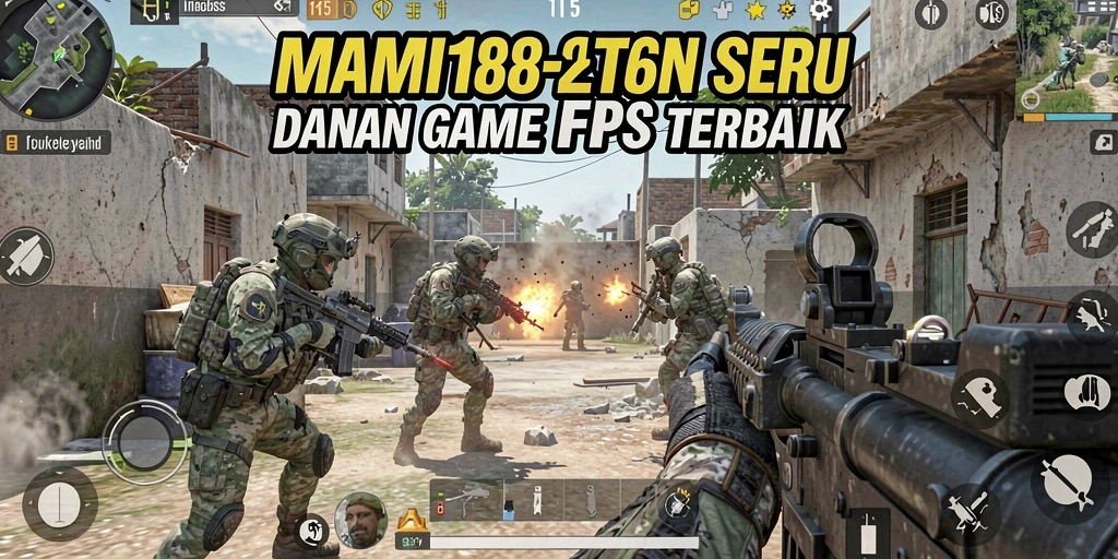 Screenshot utama MAMI188 menampilkan aksi seru dalam gameplay FPS.