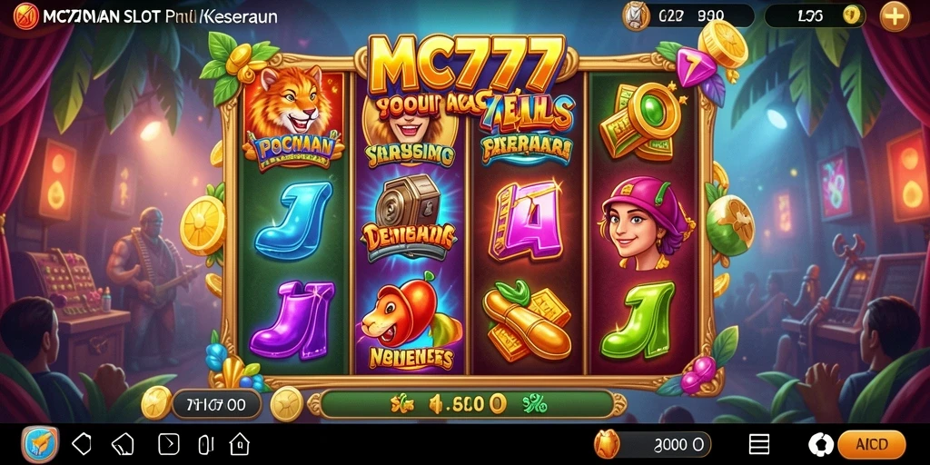 Tampilan gameplay menarik dari game Slot MC777.
