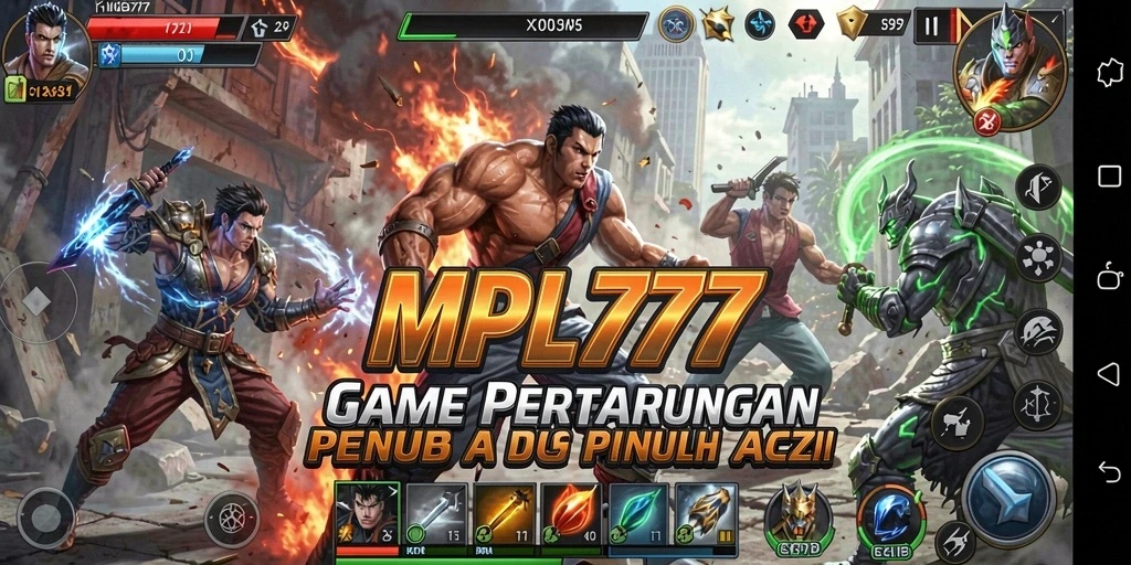 Screenshot menunjukkan aksi pertarungan intens dalam MPL777.