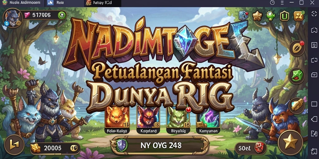 Gameplay NADIMTOGEL yang mendebarkan dalam dunia RPG.