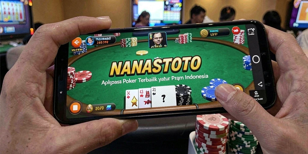Tampilan menarik dari gameplay Poker di NANASTOTO.