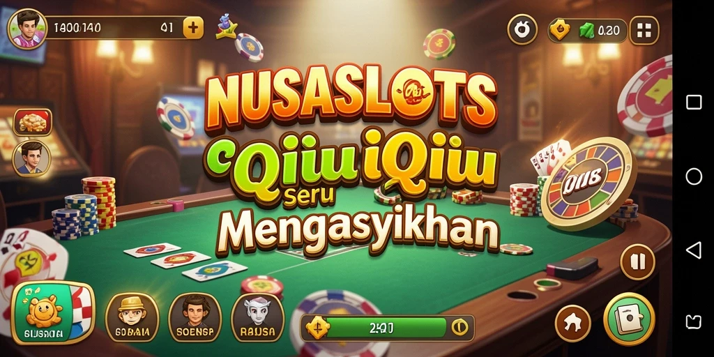Tampilan gameplay NUSASLOTS yang menegangkan saat bermain QiuQiu.