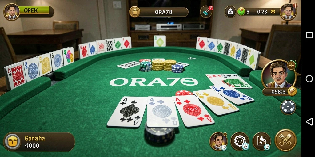 Tampilan gameplay Gaple yang seru dan interaktif.