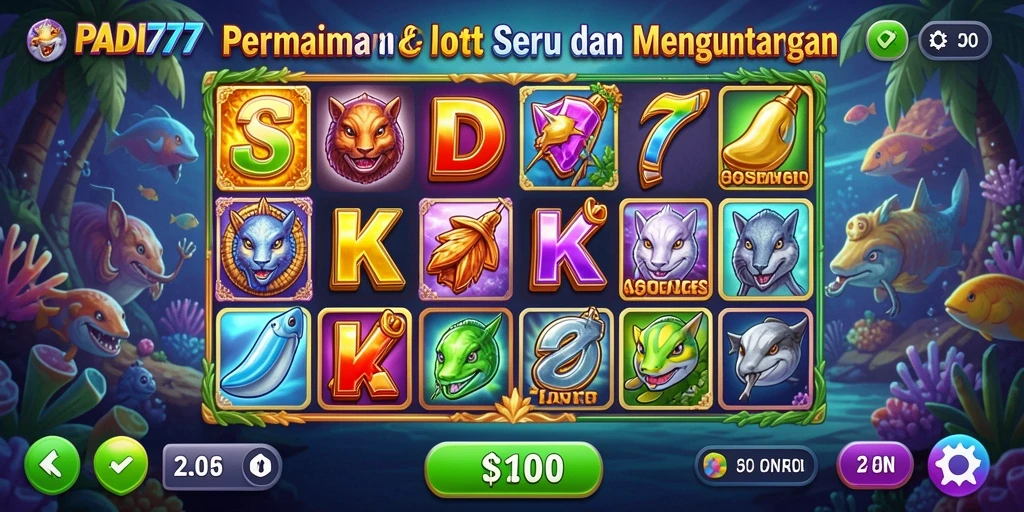 Menampilkan gameplay seru PADI777 dengan berbagai mesin Slot menarik.