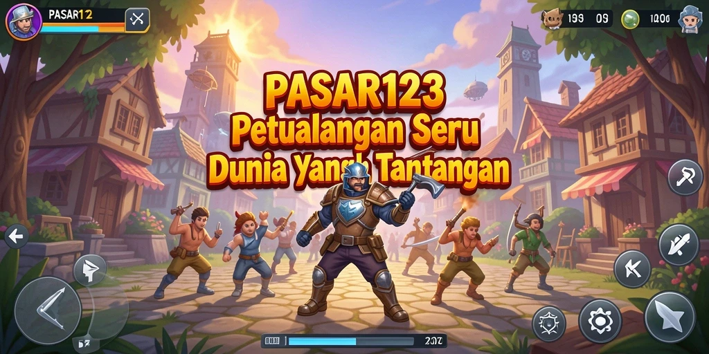 Screenshot PASAR123 menampilkan aksi seru dalam petualangan.