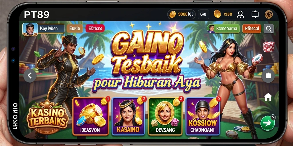 Tampilan gameplay menarik dari PT89 dengan fitur Kasino yang seru.