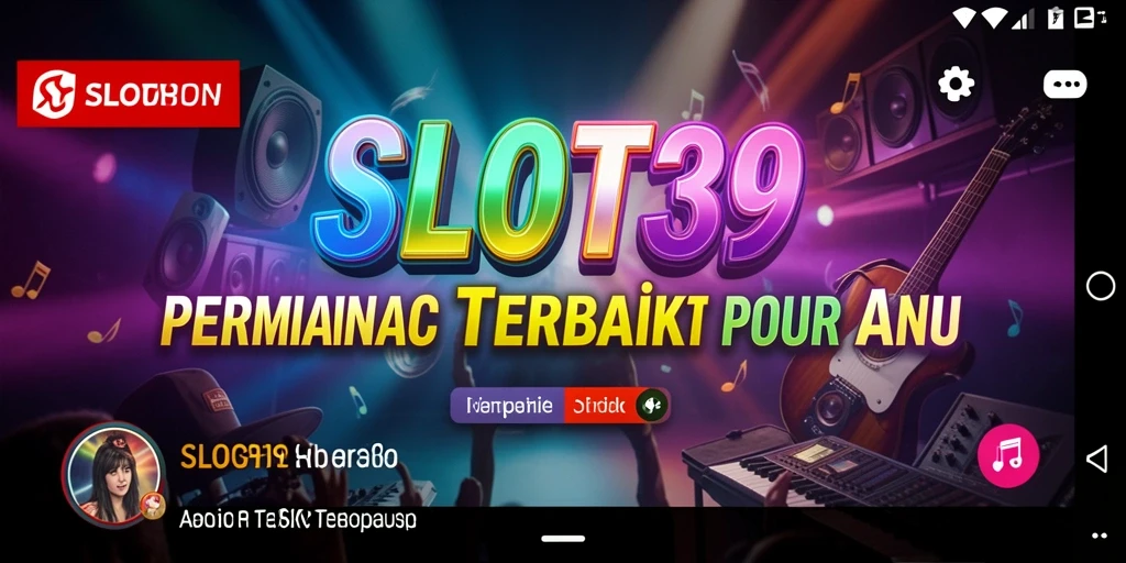 Tampilan seru permainan musik SLOT39 dengan berbagai lagu.
