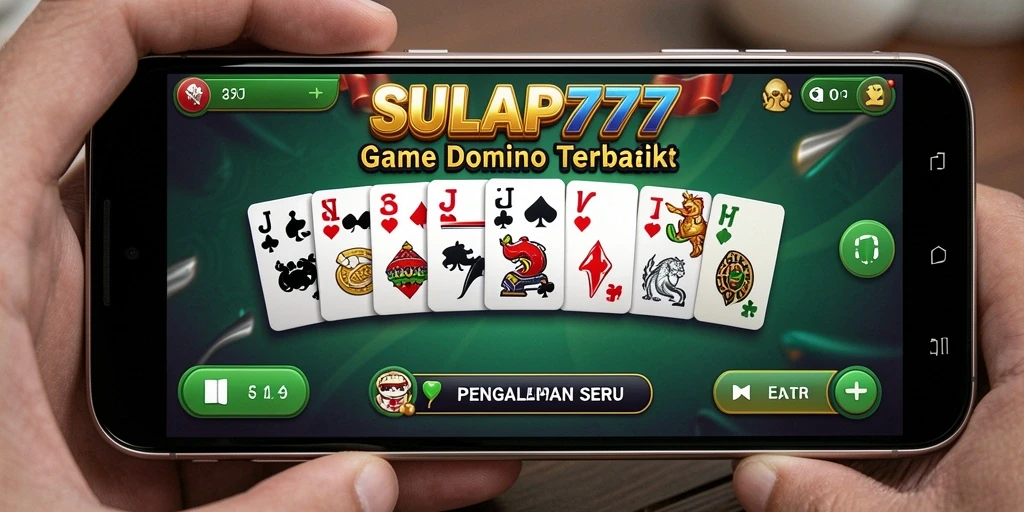 Tampilan gameplay seru dalam SULAP777 saat bermain Domino.