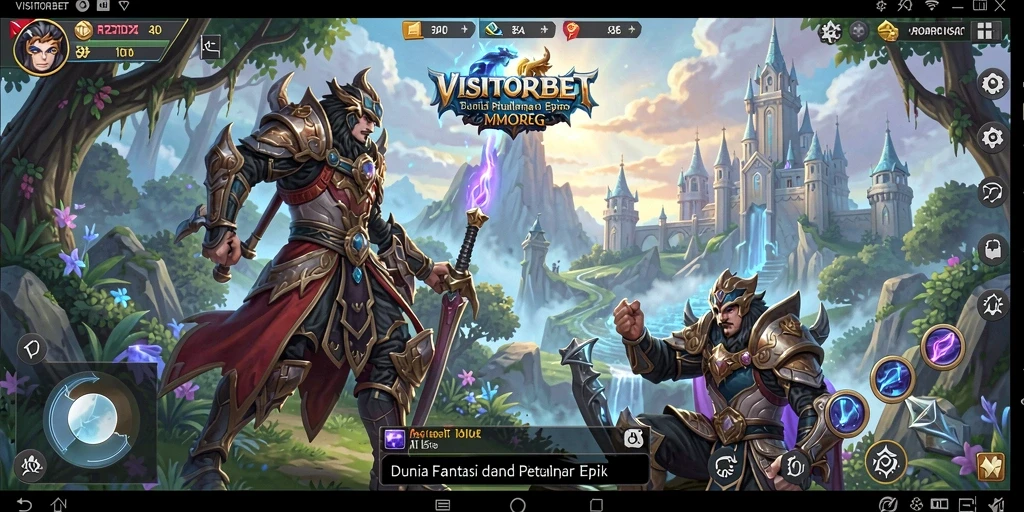 Tampilan gameplay menarik dari VISITORBET dengan aksi penuh warna.