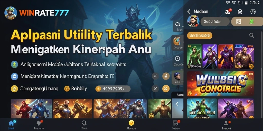 Tampilan aplikasi WINRATE777 yang sederhana dan efisien.