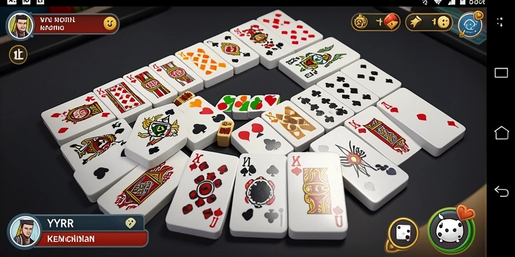 Screenshot gameplay seru dari permainan Domino YYRR.